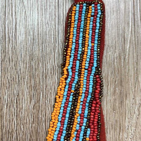 Max Rave Junior’s Dark Orange Beaded Halter Top
Size Small - Picture 4 of 16